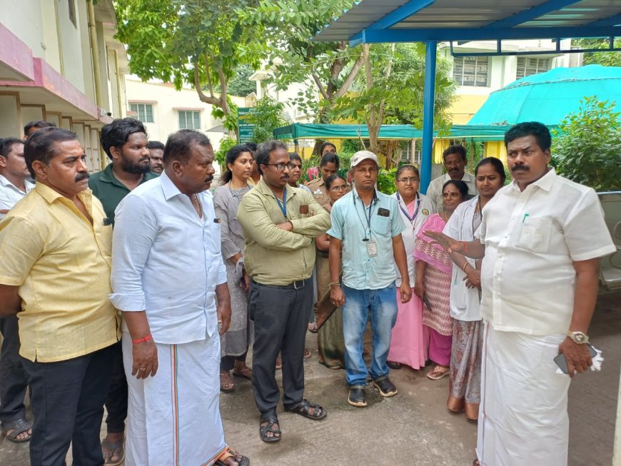 சேலம் அரசு மருத்துவமனையில் திடீர் ஆய்வு மேற்கொண்ட மேட்டூர் எம்.எல்.ஏ சதாசிவம் !!!