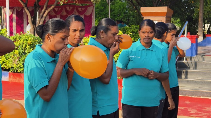 மன அழுத்தத்தை போக்க : காவலர்களுக்கு பல்வேறு உடற்பயிற்சிகள் கோவையில் நடந்தது !!!